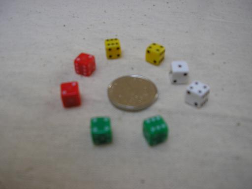 Kostky obyejn - mini - Kliknutm na obrzek zavete